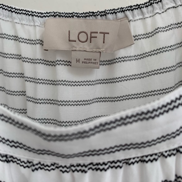 LOFT Striped Flutter Sleeve Tank - Picture 4 of 8